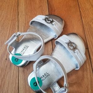 MICHAEL KORS TODDLER WHITE SANDALS